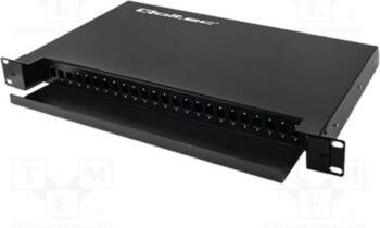 Fiber patch panel; RACK; black; rack