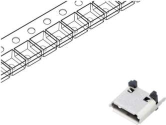 GCT Connector: USB B micro; socket