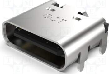 GCT Connector: USB C; socket; SMT