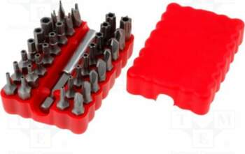 GOLDTOOL Tools set: screwdriver bits; plastic