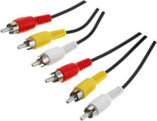 GOOBAY Cable; RCA plug x3,both