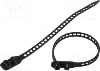 HELLERMANNTYTON Cable tie; black; polyurethane thermoplastic