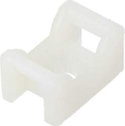 HELLERMANNTYTON Holder; screw; UL94V-2; natural; Tie