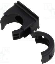 HELLERMANNTYTON Mounting holder; polyamide; HelaGuard; black