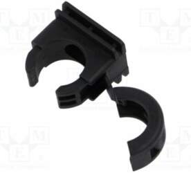 HELLERMANNTYTON Mounting holder; polyamide; HelaGuard; black