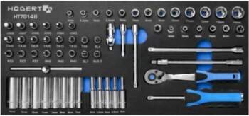 HÖGERT TECHNIK Wrench-set; socket spanner; 1/4"