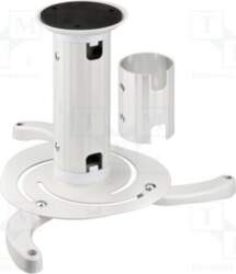 Holder: ceiling; projector; white; adjustable; 10kg