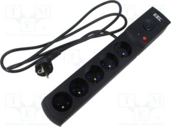 KEL Plug socket strip: protective; Sockets: