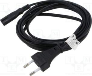LANBERG Cable; CEE 7/16 (C) plug