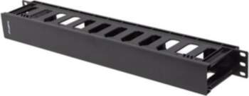 LANBERG Cable organizer; 1U; black; Standard: