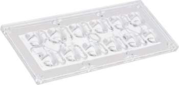 LEDIL LED lens; rectangular; transparent; H: