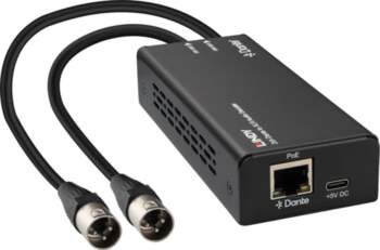 Lindy 2ch Dante® to XLR Audio