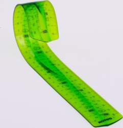 Lineāls KORES ELASTIC, elastīgs, 15 cm
