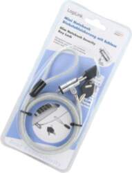 LOGILINK Security wire; silver; Features: key