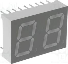 LUCKY LIGHT Display: LED; 7-segment; 13