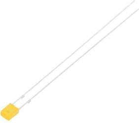LUCKY LIGHT LED; orange; rectangular; 3