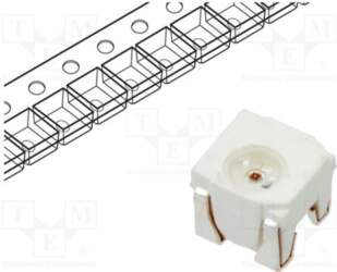 LUCKY LIGHT LED; red; SMD; PLCC4