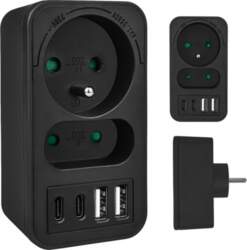 Maclean current socket x2 + 4xUSB