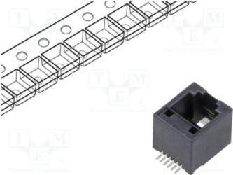 MOLEX Connector: RJ12; socket; PIN: 6
