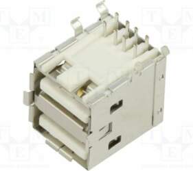 MOLEX Connector: USB A; socket; on