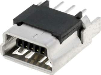 MOLEX Connector: USB B mini; socket