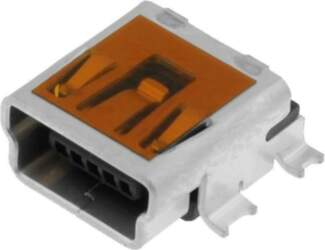 MOLEX Connector: USB B mini; socket