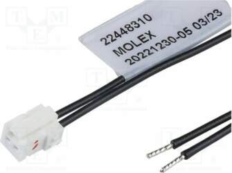 MOLEX PIN: 2; compression; 2mm; Plating: