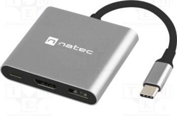 NATEC Hub USB; HDMI socket,USB