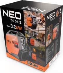 NEO TOOLS inverter generator 3200W, orange/black