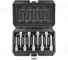 NEO TOOLS Socket: hex key-bit-set; 1/2"