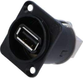 NEUTRIK Adapter; socket; USB A socket-front