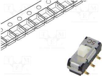 NIDEC COPAL ELECTRONICS Switch: slide; Pos: