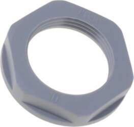 Nut; PG11; polyamide; 24mm; dark grey