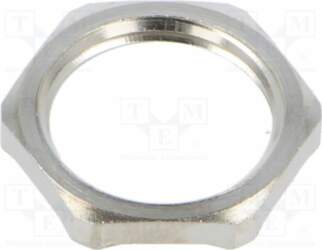 Nut; with earthing; M20; brass; 24mm