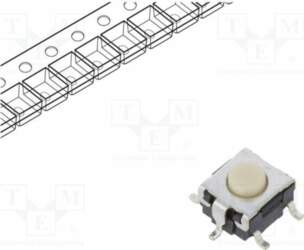 OMRON Electronic Components Microswitch TACT; SPST-NO