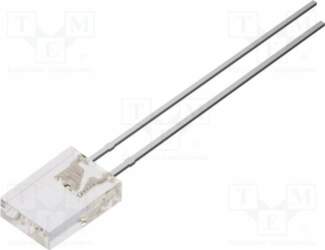 OPTOSUPPLY LED; orange; rectangular; 2x5x7mm; 700mcd