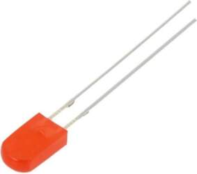 OPTOSUPPLY LED; red; rectangular; 2.43x5x8