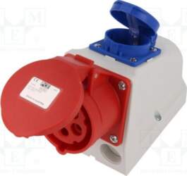 PCE Connector: AC supply 3-phase; socket