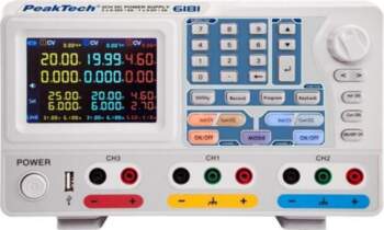 PEAKTECH Laboratory power supply: programmable; multi-channel