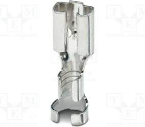 PHOENIX CONTACT Tip: flat; non-insulated; silver