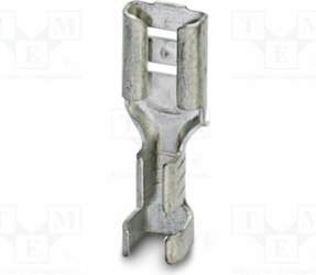 PHOENIX CONTACT Tip: flat; non-insulated; silver