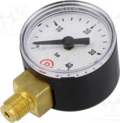 PNEUMAT Manometer; 0÷40bar; bottom connection; Thread: