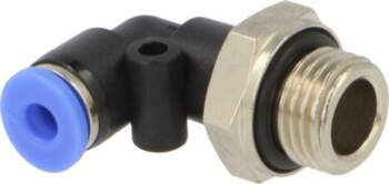 PNEUMAT Push-in fitting; angled; -0.95÷15bar