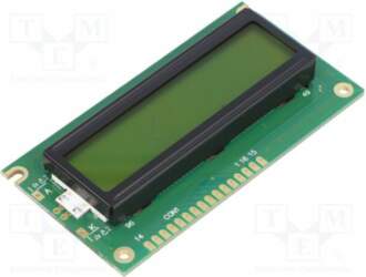 POWERTIP Display: LCD; alphanumeric; STN Positive