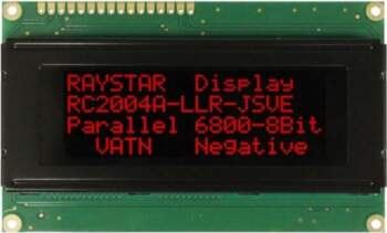 RAYSTAR OPTRONICS Display: LCD; alphanumeric; VA