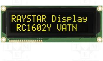 RAYSTAR OPTRONICS Display: LCD; alphanumeric; VA