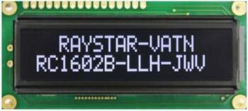 RAYSTAR OPTRONICS Display: LCD; alphanumeric; VA