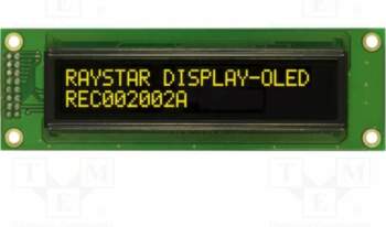 RAYSTAR OPTRONICS Display: OLED; alphanumeric; 20x2