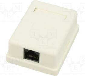 RJ45 module; IDC,RJ45 socket; white