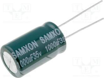 SAMXON Capacitor: electrolytic; low ESR; THT